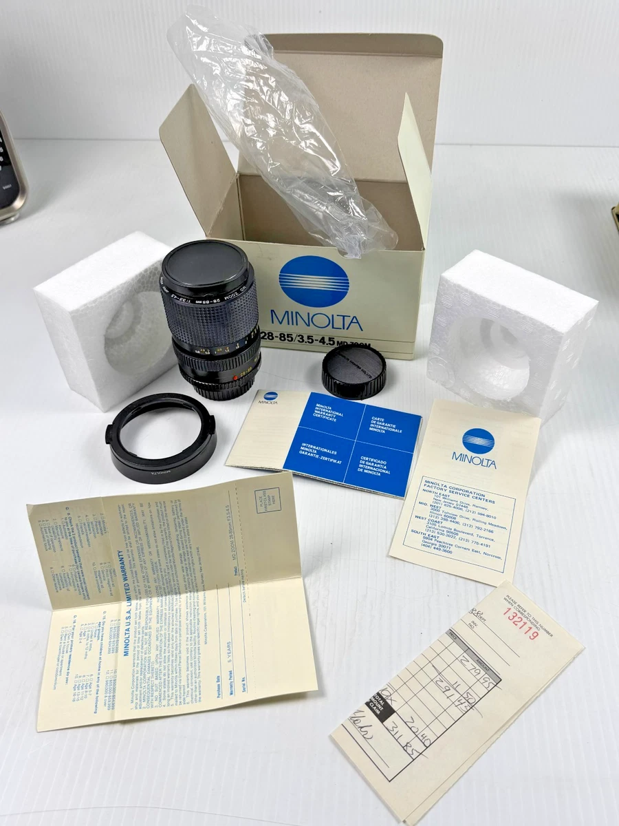 Minolta MD 85mm Focal Camera Lenses for sale - eBay