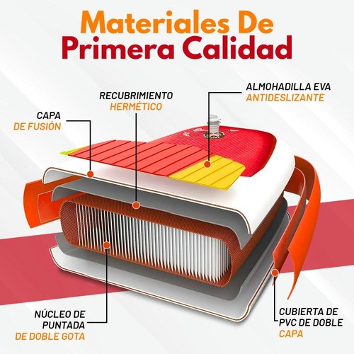 X-Power Koi - Kit Tabla de Paddle Surf 350 x 83 x 15 cm, con hinchador, remo aju - Imagen 4 de 8