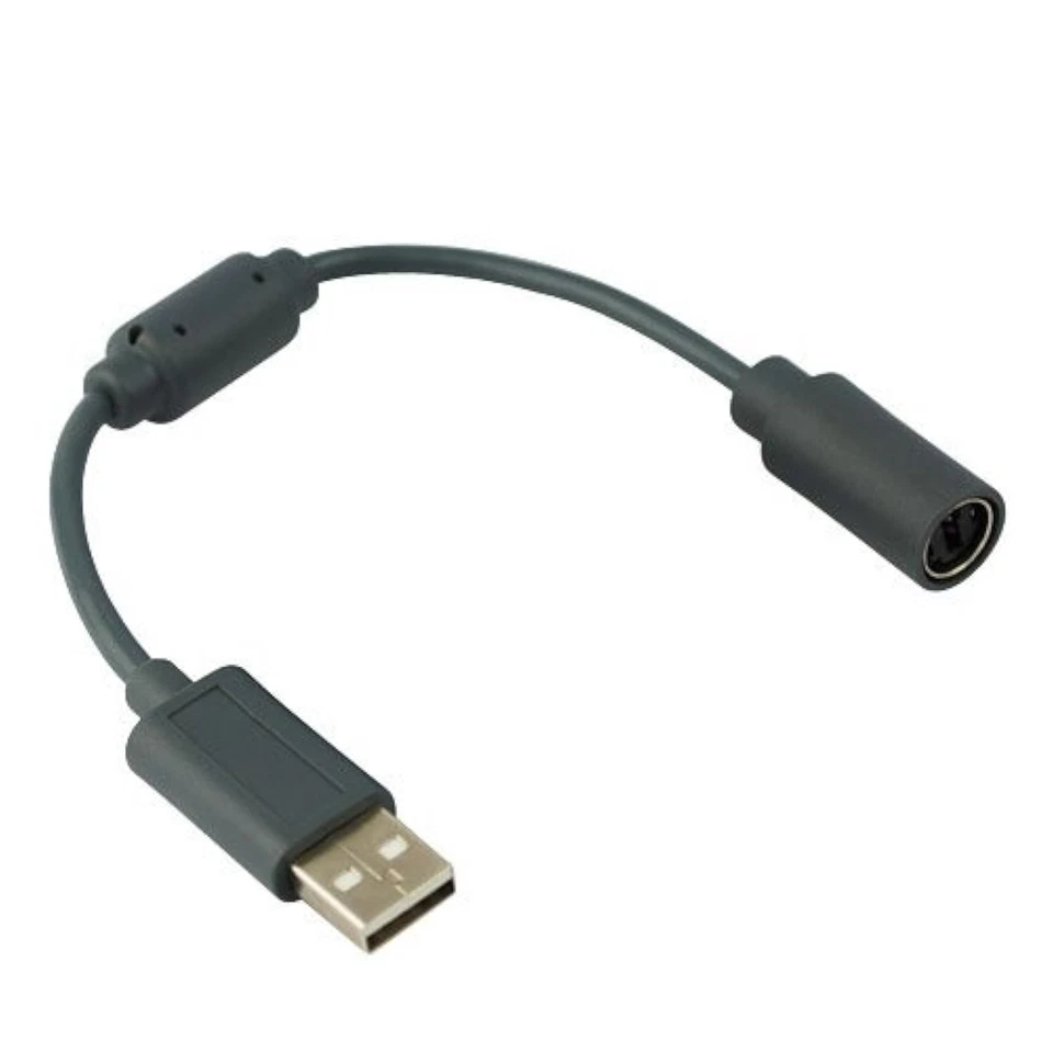 Лот из 2 проводных контроллеров USB отрывной кабель шнур для Microsoft Xbox 360 4Z - Изображение 3 из 4
