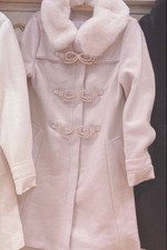 LIZLISA coat pearl ribbon