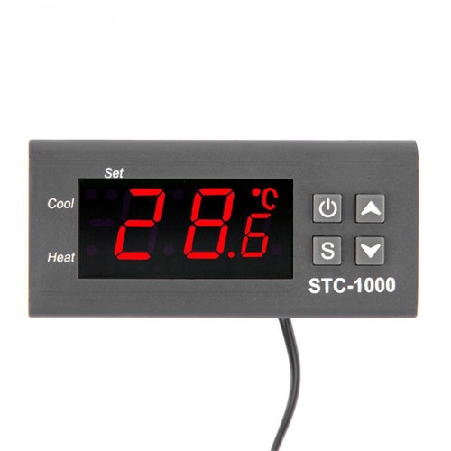 Termostato incubatrice acquario regolatore temperatura digitale 110-220V STC-1000 - Foto 4 di 15