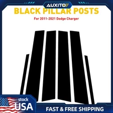 black Door Pillar Post Trims Charger 2011-2021 Dodge Left fit front rear right