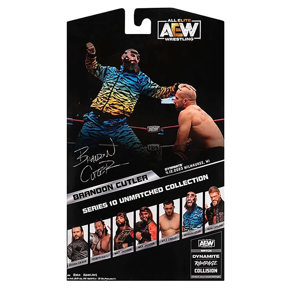 (Raro 1 de 3000) Brandon Cutler - Figura de Lucha de Juguete Serie 10 Inigualable AEW Foto 3 de 3