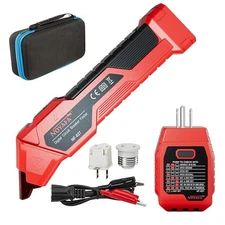 Circuit Breaker Finder  GFCI Outlet Tester with LCD Display  Flashlight