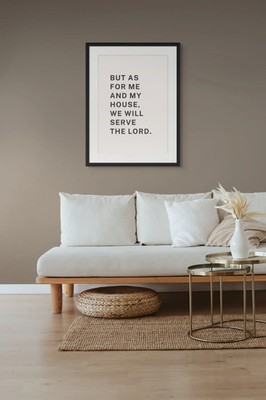 But As For Me and My House - Gerahmter Druck - A3
