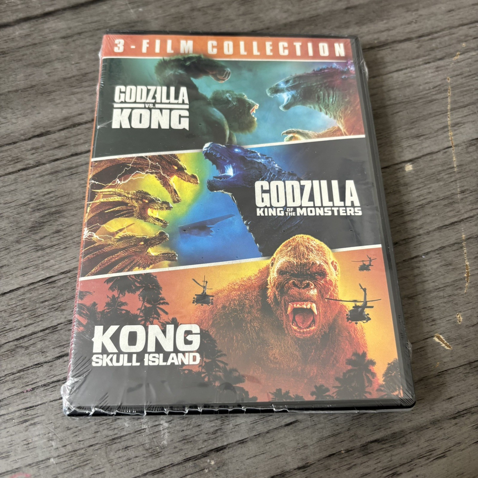 Godzilla vs Kong King of the Monsters Skull Island DVD 3-Movie Collection