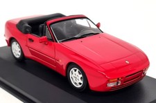 Minichamps 1:43 Porsche 944 Cabriolet 1991 Indian Red Diecast Model  Car