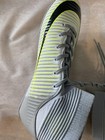 BINBINNIAO Unisex High-Top Turf Soccer Shoes Gray/Yellow US Size 4 — photo 7
