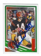 2025 SCORE KEN ANDERSON HARD SIGNED IP CARD #279