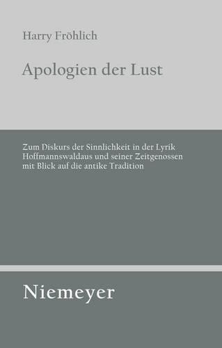 Harry Fröhlich Apologien der Lust (Paperback)