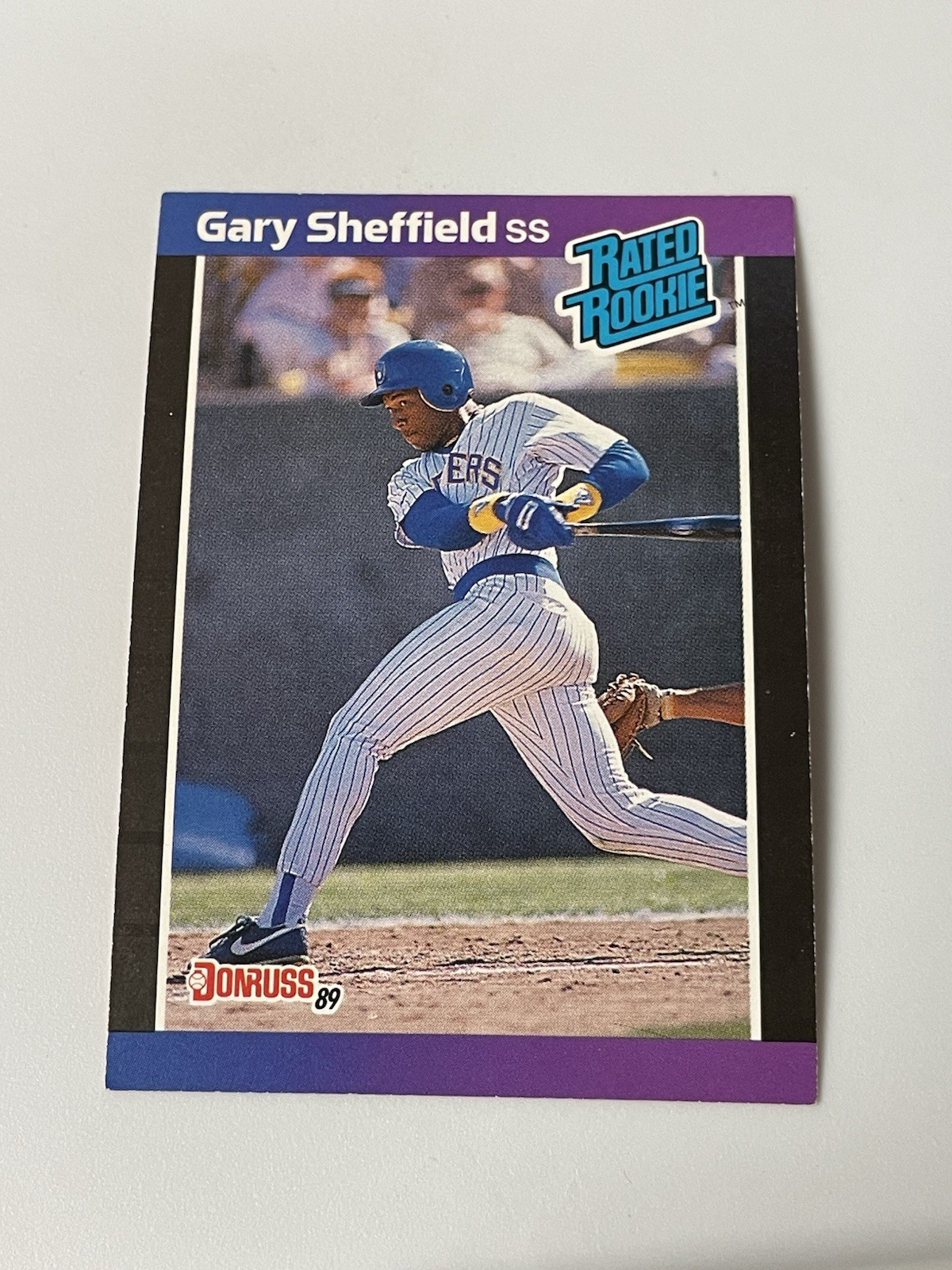 1989 Donruss Rated Rookie Gary Sheffield Milwaukee Brewers 