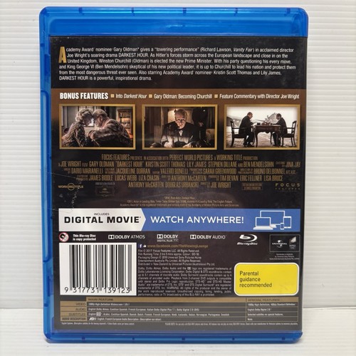 Darkest Hour (2017) disc cover