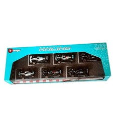 Burago 1/43 Mercedes AMG 6-car set F1 Rosberg Hamilton Bottas Russell 2016-2023