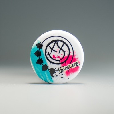 Blink 182 Untitled 1in Button Pin | 00s Pop Punk Emo Band Album Art Badge