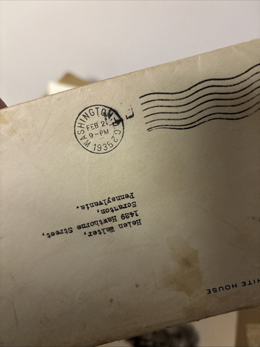 FRANKLIN & ELEANOR ROOSEVELT SIGNED 1935 LETTER Whitehouse Letters Autograph FDR - Picture 5 of 24