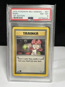 Pokemon Mary 87/111 Neo Genesis 1st Edition PSA 8