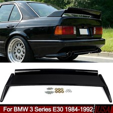 Fits For Bmw E30 1984-1992 Gloss Black M3 Evo Style Rear Spoiler Wing Trunk Lid