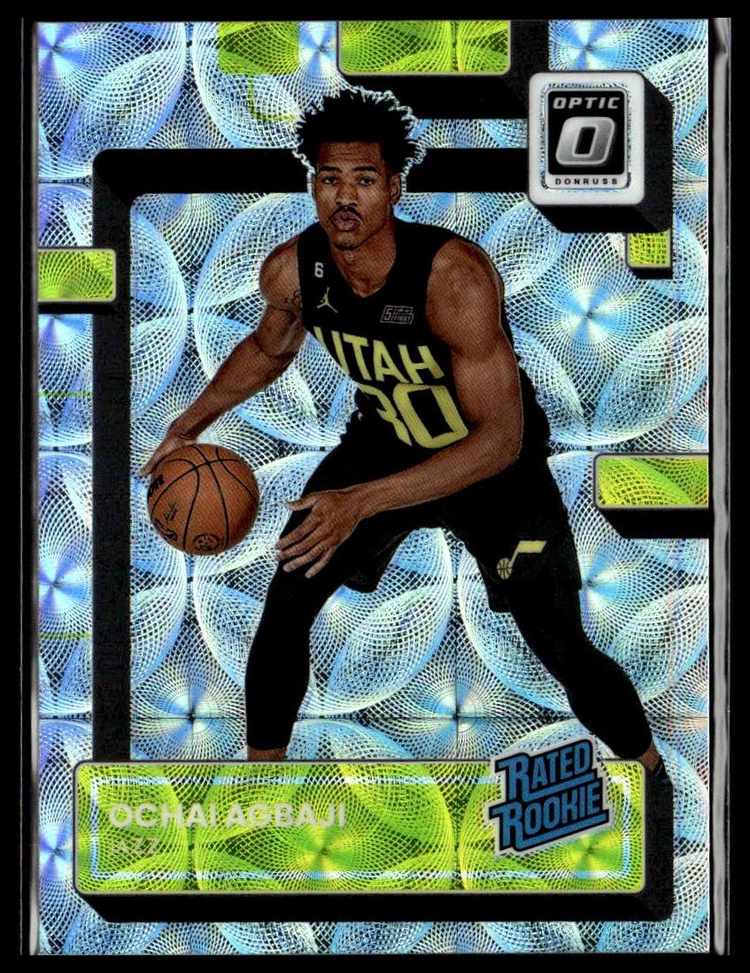 2022-23 Donruss Optic 205 Ochai Agbaji Utah Jazz RC Premium Box Set 138/249
