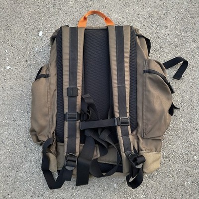 Vintage 90s L.L. Bean Olive Green Continental Rucksack Backpack | eBay