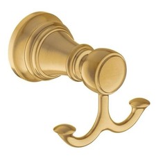 Moen Weymouth Double Robe Hook YB8403BG Gold
