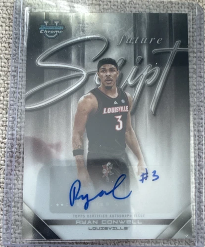 Topps 2025-26 Chrome Bowman Future Script Ryan Conwell Louisville Auto