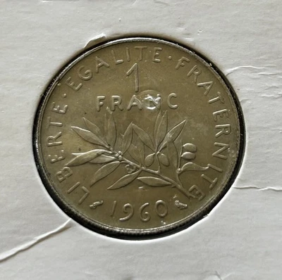 1 Francs Semeuse 1960 avec le gros zéro, FDC - Photo 1/2