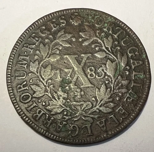Portugal ?? 10 Reis 1785 Rare Date Copper Lot 422
