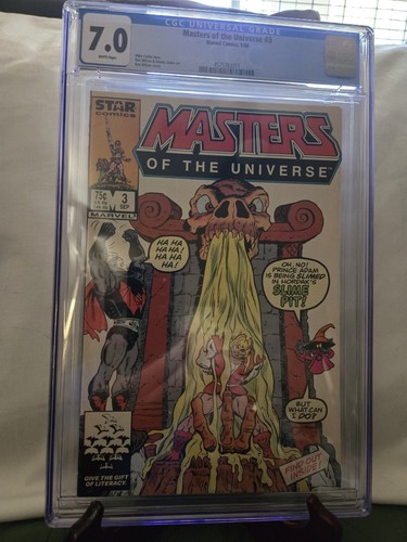 Masters Of The Universe #3 He-Man Star Marvel Comic CGC 7.0 WP 1986 September