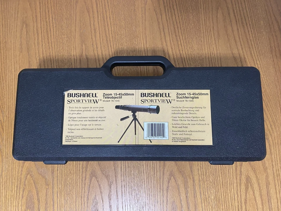 Bushnell Sportview Zoom 50mm 15x-45x Telescope Model 78-1545 - Image 3 of 4