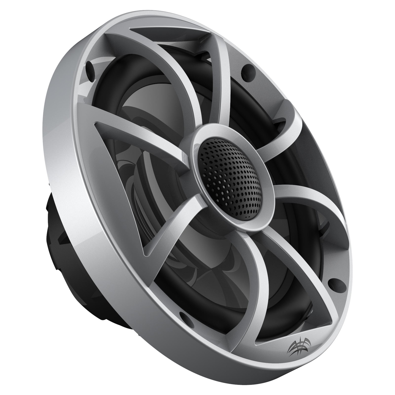 Wet Sounds OE-65ic-S 6.5" OEM Speakers Silver Grill 12KMTED 6.5 Black Tower Pods