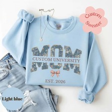 Custom Mom Est Year Sweatshirt Personalized Gift