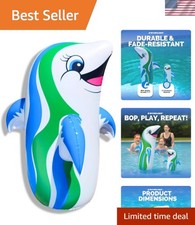 Inflatable Dancing Dolphin Bop Bag Punching Toy