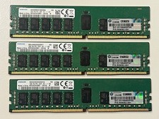 Lot of 3x Samsung 16GB 1Rx4 PC4-2400T DDR4 ECC REG Server RAM M393A2K40BB1-CRC0Q