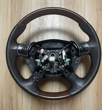 2005-2008 Acura Rl Steering Wheel Woodleather Black Kb1 Kb2 Rare 2005-2008 Acura Rl Steering Wheel Woodleather Black Kb1 Kb2 Rare