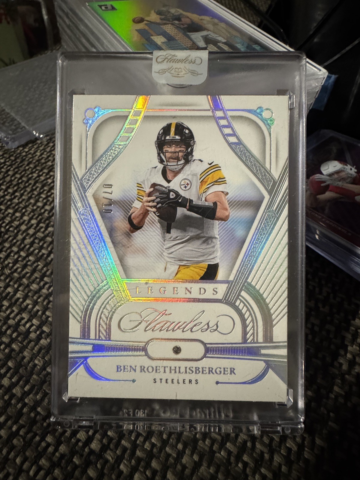 Ben Roethlisberger 2024 Panini Flawless Diamond 7/10  Jersey match Ebay 1/1 Pitt