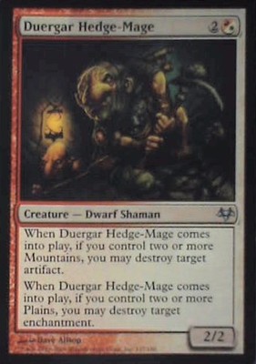 Duergar Hedge-Mage - Eventide: #137, Magic: The Gathering Lp C357