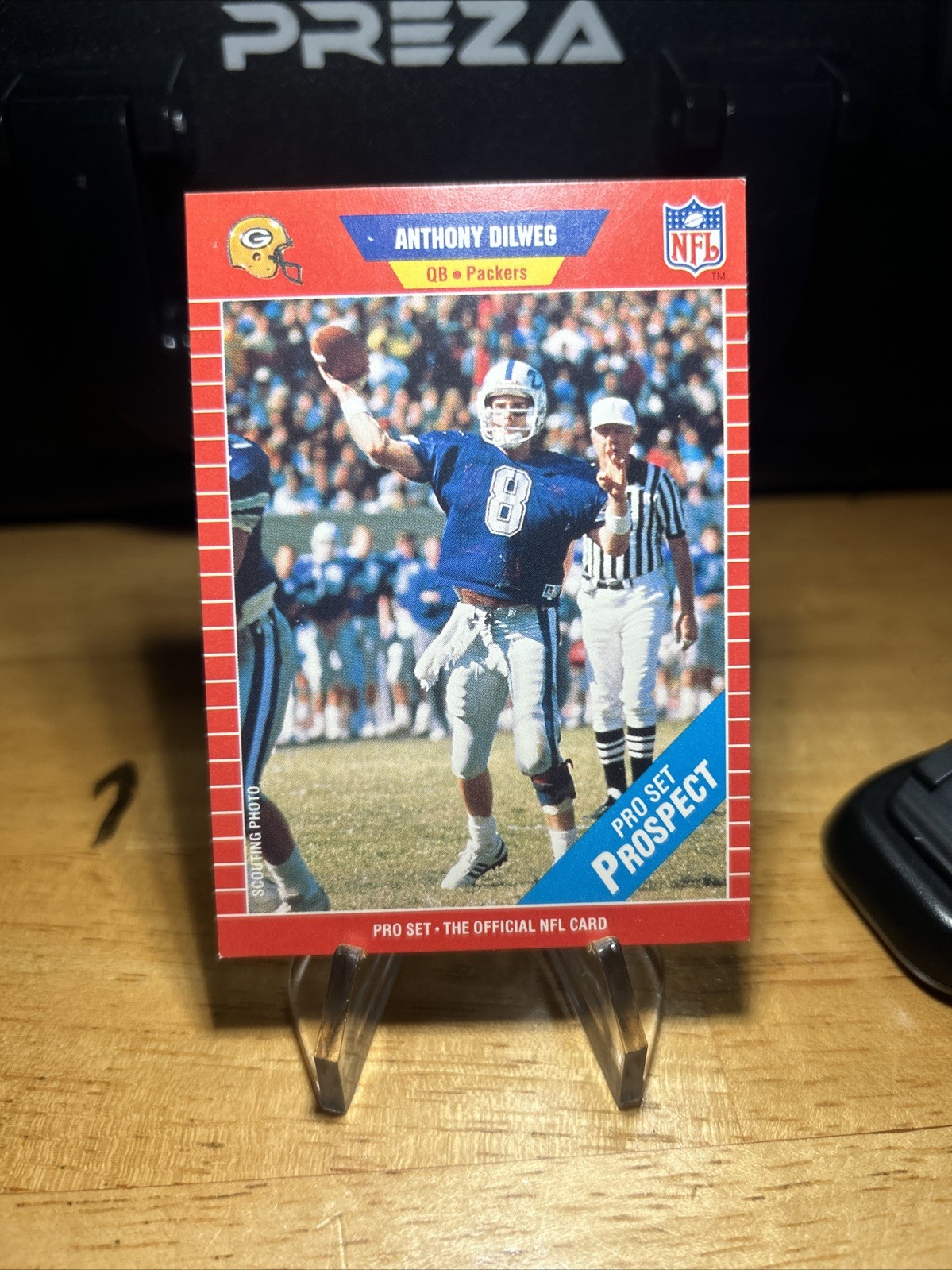 1989 Pro Set Prospect Anthony Dilweg RC #523 Green Bay Packers