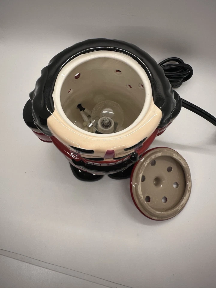 Calentador de cera navideño edición limitada Scentsy Nutcracker 2014 falta plato medio Foto 3 de 4