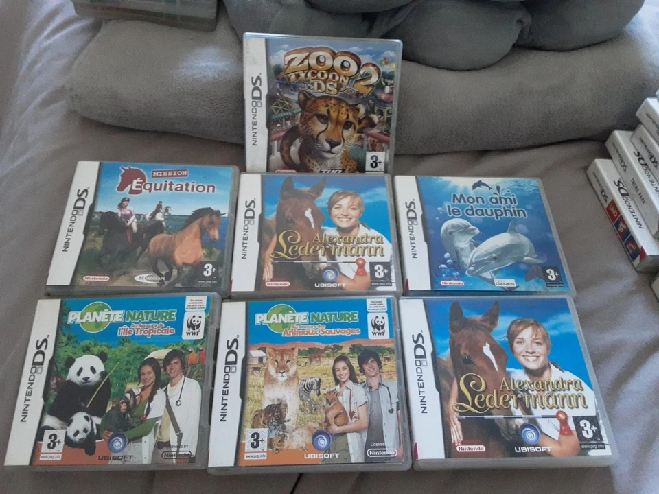 Lot De 7 Boites Nintendo Ds Sans Jeux Avec Doc - Photo 1/1