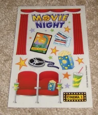 Sandylion Sticker Sheet (4 x 6.5 inch)  ~ Movie Night   HTF