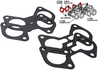 Set Flanschdichtungen Vergaser Toyota 2T-G 18R-G Solex Mikuni 40PHH Dichtung