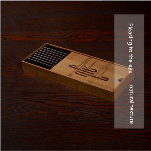 NEW Natural Heavy Bamboo Gongfu Tea Tray Japanese Serving Table For 1-2 People/ - Picture 4 of 13
