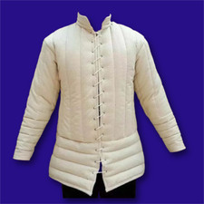 Thick Padded Gambeson Full Sleeve Aketon Jacket Medieval LARP SCA Cosplay Armor