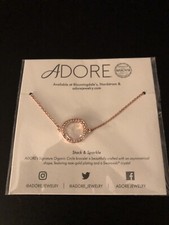 Adore by Swarovski® Organic Circle Bracelet in Rose Gold $39 Value FABFITFUN