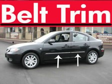 Formazda Mazda3 3 Flexible Chrome Body Side Molding Trim Kit 2004-2009 2010-2016