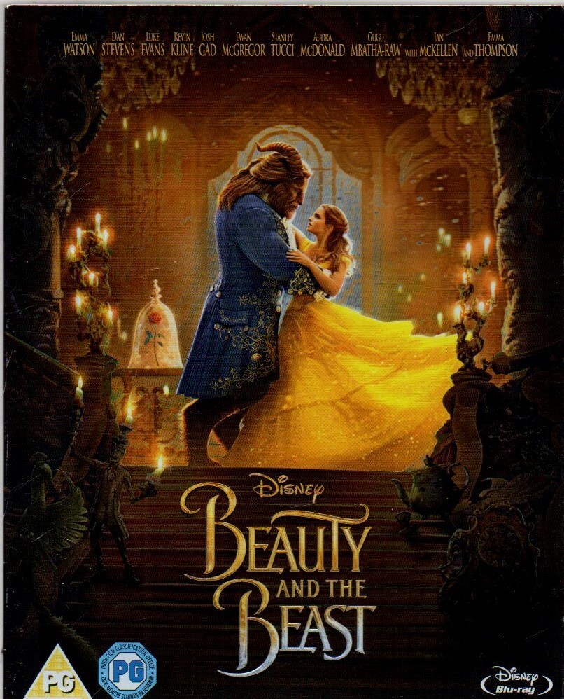 BEAUTY AND THE BEAST WITH O-RING EMMA WATSON LUKE EVANS DISNEY UK BLU-RAY NEW - Image 4