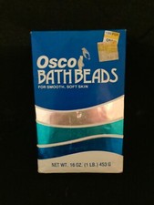 Vintage Bath Beads soft smooth skin Osco 16oz. sealed Retro prop item made USA
