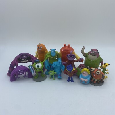 Disney Pixar Monsters Inc University Imaginext Figures Mini Toys Lot Of 15 | eBay