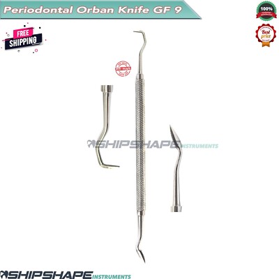 New GF9 Goldman Fox Knife Posterior Spear-Pointed Orban Knife Dental Instruments