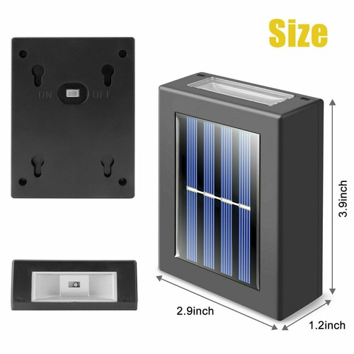 Solar Wall Lamp Outdoor Garden Waterproof Household Wall Lamp Light Up And Down - Picture 27 of 30